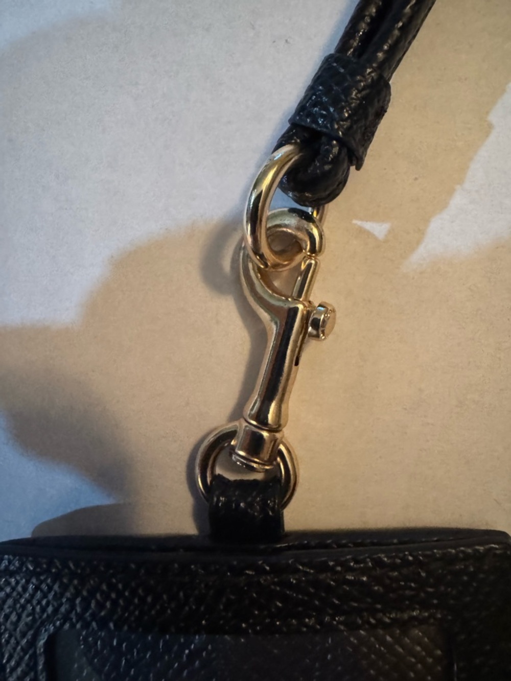 Coach Signature Solid Black Lanyard ID Badge Card Holder - Picture 6 of 7